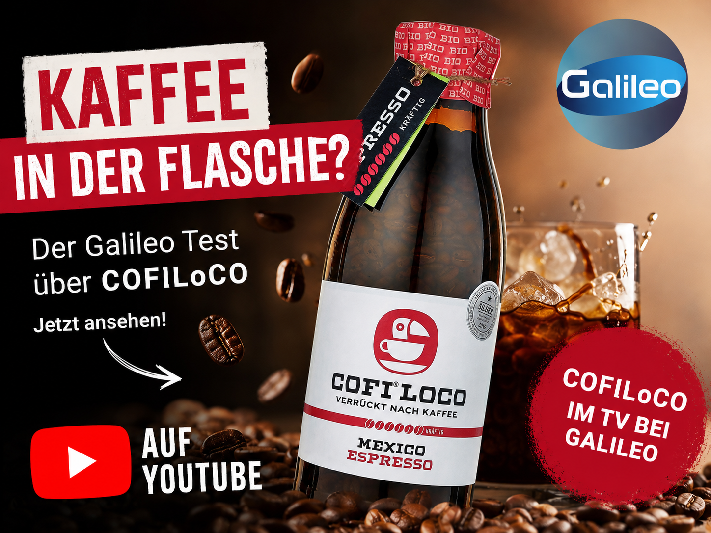 Cofi Loco: The Message is the Bottle - Kaffeebohnen in der Mehrwegflasche