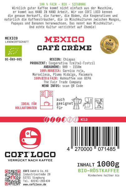 Mexico Cafe Creme Nachfüllbeutel